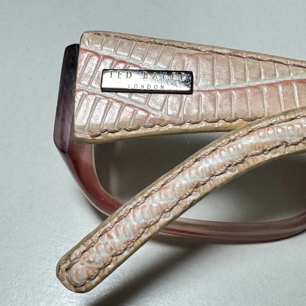 Ted Baker London Liberty B424 Rose Pink Rectangular Eyeglass Frames 52-16-130